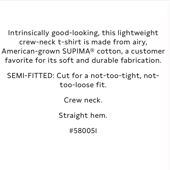 NWT BANANA REPUBLIC SUPIMA COTTON CREW NECK TEE - Picture 2 of 12